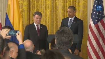 Obama y Santos