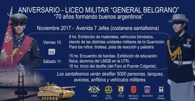 Resultado de imagen para Operativo de tránsito por desfile del Liceo Militar en Costanera Oeste