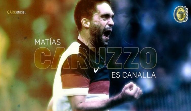 La oficialización de Caruzzo como nuevo futbolista canalla. (Sitio Oficial)