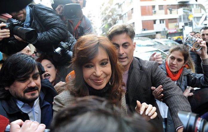 Cristina Fernández de Kirchner en Tribunales. (Foto Diario La Nación)