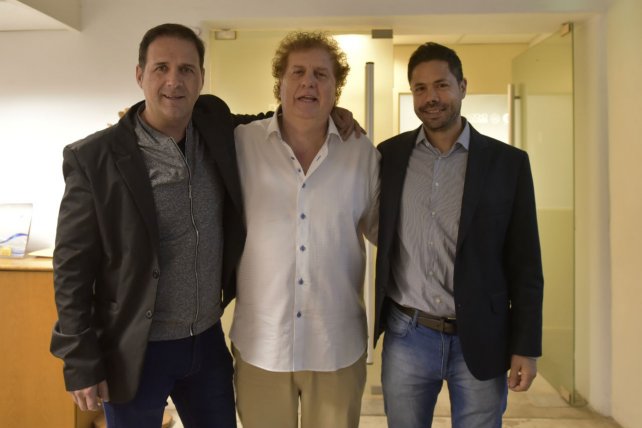 Marty, Moretti y Di Pollina, los tres candidatos en pugna para conducir Central. Foto: La Capital