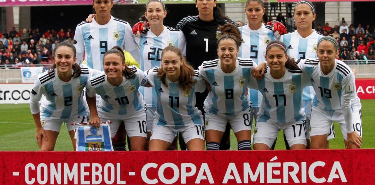 La Selección Argentina de fútbol femenino en la última Copa América en Chile. (EFE)