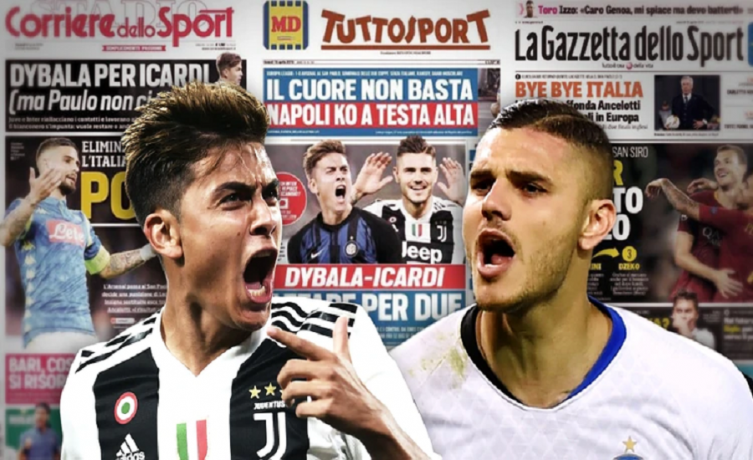 Los principales medios deportivos de Italia hablan de un trueque entre Juventus e Inter por Paulo Dybala y Mauro Icardi - INFOBAE