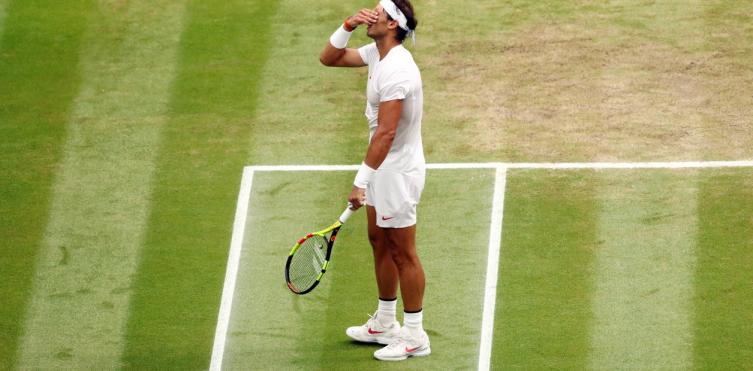 Rafael Nadal, en Wimbledon 2018. Foto: EFE