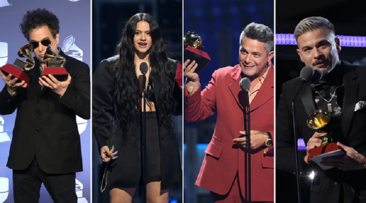 Andrés Calamaro, Rosalia, Alejandro Sanz y Pedro Capó, los más ganadores de la noche de los Latin Grammy 2019 - TELESHOW