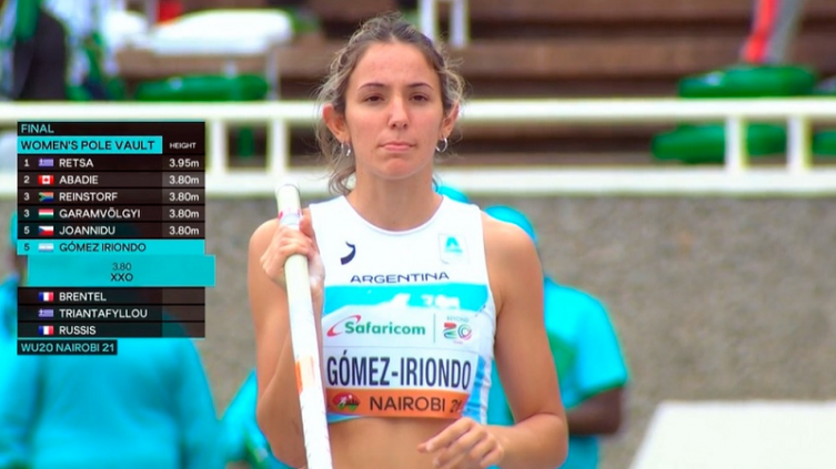 Luciana Gómez Iriondo tiene 17 años. Foto: TW DeportesAR