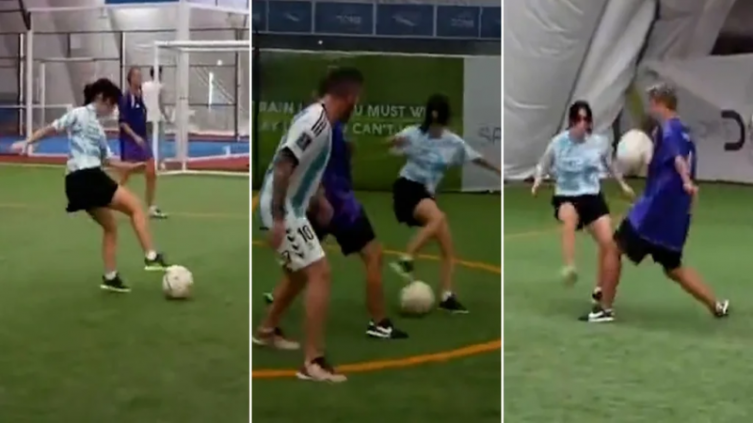Pisadas y gambetas: el video de Lali Espósito jugando al fútbol que se hizo viral por su gran talento - TELESHOW