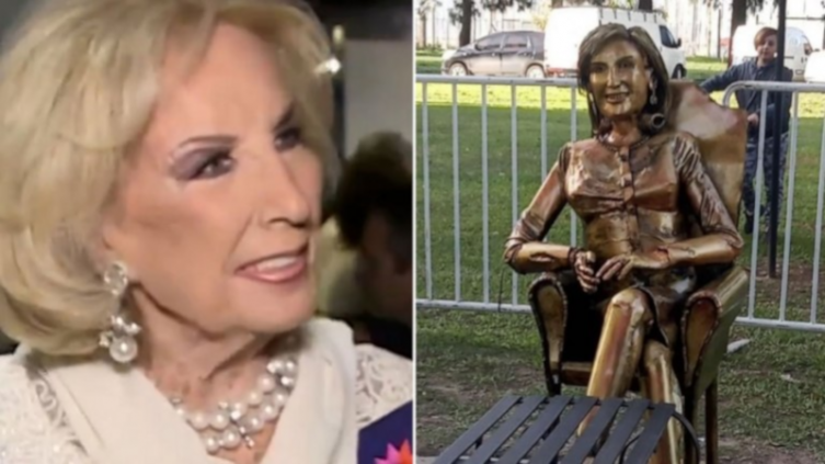 Por pedido de Mirtha Legrand, retiraron su estatua - Agencia Noticias Argentinas NA