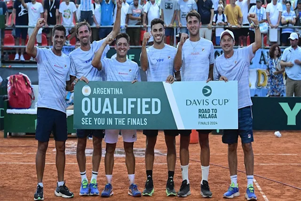 El equipo argentino de Copa Davis tiene fechas y horarios confirmados para los partidos de fase de grupos que se desarrollará en septiembre. - Doble Amarilla