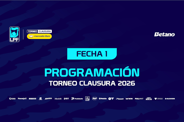 LPF: árbitros para la 1ª jornada del Clausura 2026