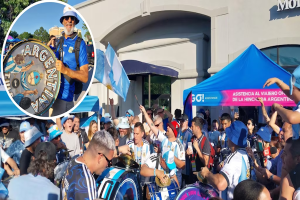 Fotos y videos del banderazo argentino en Kansas City: la historia detrás del bombo de Tula y los pedidos por la cuarta. - Infobae