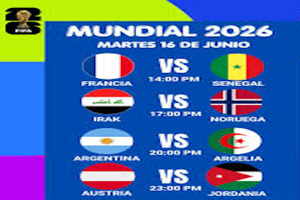 Mundial 2026: partidos de hoy, horarios y cómo ver en vivo la jornada del martes 23 de junio. - Facebook