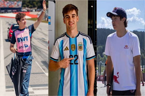 Horarios del GP de Austria: cuándo corren Colapinto, Varrone y Colnaghi. - Fotos: X/Instagram.