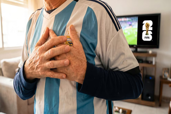 Estrés emocional del hincha: qué le pasa al cuerpo durante un partido y hasta dónde llega el riesgo cardiovascular (Imagen Ilustrativa Infobae)