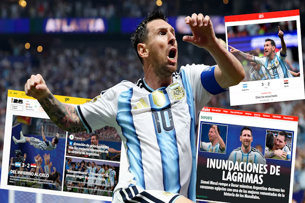 “Dios ha resucitado”: las repercusiones de los medios del mundo tras la remontada de Argentina ante Egipto en el Mundial (Crédito: Reuters/Carlos Barria)
