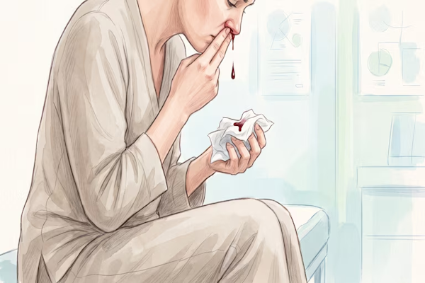 Cómo se detiene un sangrado nasal en casa y por qué no se debe levantar la cabeza (Imagen Ilustrativa Infobae)