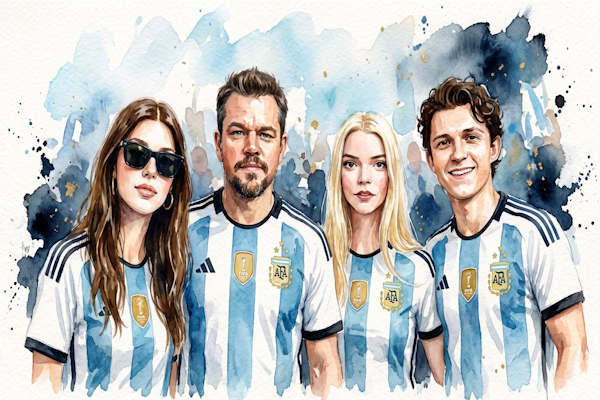 Con sangre en las venas, amores argentinos o fans de Messi: las figuras internacionales rendidas ante la Scaloneta. - TELESHOW