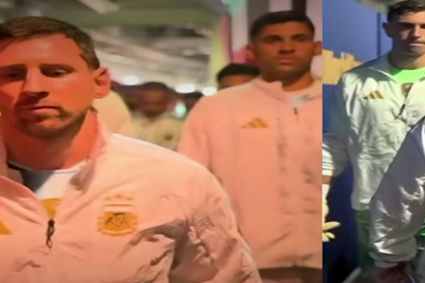 Dieron a conocer el video completo de la salida de Argentina antes de jugar la final del Mundial contra España - Infobae