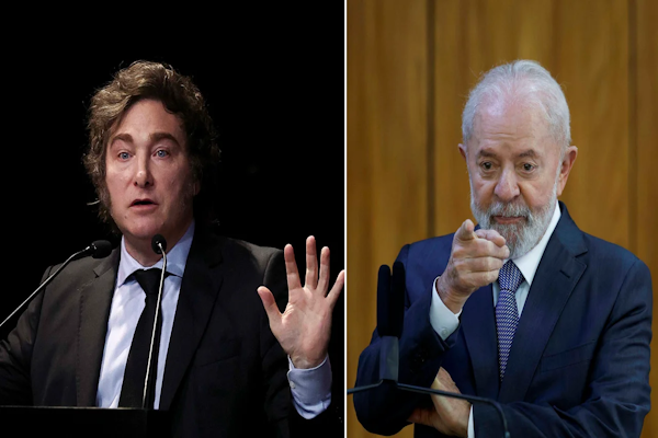 Milei ya está en Brasil para apoyar la candidatura de Flávio Bolsonaro y tensiona con Lula. - Agencia NA